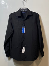 Load image into Gallery viewer, Nautica Mens Black Collared Long Sleeve Dress Shirt Size Medium With Tag