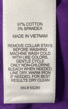 Load image into Gallery viewer, Express 1MX Mens Purple Long Sleeve Collared Dress Shirt Sz XS 13-13.5 With Tag