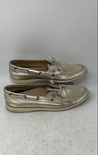 Load image into Gallery viewer, Sperry Womens Coastfish 2-Eye STS81368 Gold-Tone Round Toe Boat Shoes Size 9M