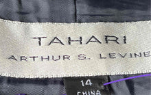Load image into Gallery viewer, Tahari Womens Black Shoulder Pads Long Sleeve Pockets Collared Trench Coat Sz 14