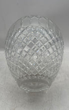 Load image into Gallery viewer, Clear Cut Pattern Glass Home Decorative Round Flower Vase Collectible