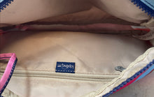 Load image into Gallery viewer, Kipling Womens Multicolor Striped Inner Pockets Zipper Lined Cosmetic Makeup Bag