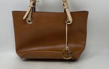 Load image into Gallery viewer, Michael Kors Womens Brown Leather Inner Pockets Double Handle Tote Handbag