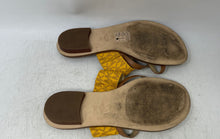 Load image into Gallery viewer, Michael Kors Womens Sidney Brown Yellow Signature Slide Sandals Size 7.5M