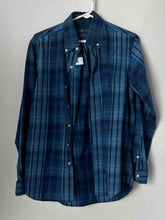 Load image into Gallery viewer, Ralph Lauren Mens Blue Check Flannel Classic Fit Long Sleeve Button-Up Shirt S