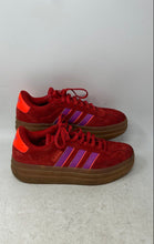 Load image into Gallery viewer, Adidas Womens VL Court Bold JI0482 Red Suede Lace-Up Sneaker Shoes Size 6.5