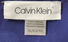 Load image into Gallery viewer, Calvin Klein Womens Blue Floral Long Sleeve V-Neck Blouse Top Size XL