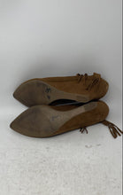 Load image into Gallery viewer, Franco Sarto Womens Faryl Brown Suede Fringe Slip-On Wedge Pump Heels Size 8.5M