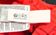 Load image into Gallery viewer, Zara Womens Red Flat Front Pockets Wide-Leg Cropped Pants Size XS