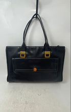 Load image into Gallery viewer, Lou Taylor Womens Black Leather Double Handle Shoulder Handbag With Coin Wallet