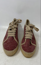 Load image into Gallery viewer, Toni Pons Womens Red Beige Lace-Up Round Toe Low Top Sneaker Shoes Size 39