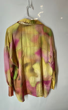 Load image into Gallery viewer, Zara Womens Multicolor Abstract Long Sleeve Collared Button-Up Shirt Size Small