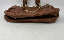 Load image into Gallery viewer, Antonio Melani Womens Brown Leather Double Handle Pockets Lined Shoulder Bag