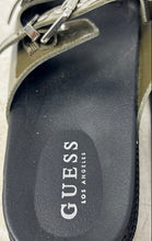 Load image into Gallery viewer, Guess Womens Green Black Open Toe Double Strap Slip-On Slide Sandals Size 10