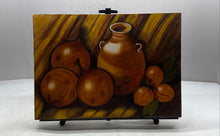 Load image into Gallery viewer, Still Life Oil Painting Represents Fruits And A Ceramic Jug On Canvas Signed