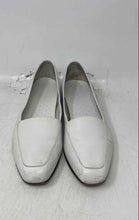 Load image into Gallery viewer, Womens White Leather Slip-On Almond Toe Loafer Shoes Size 8.5M