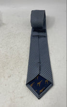 Load image into Gallery viewer, Ted Baker Mens Blue Jacquard Geometric Print Classic Lightweight Pointed Tie