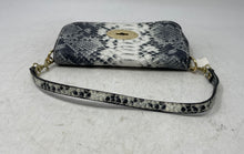Load image into Gallery viewer, Unbranded Womens Black White Snakeskin Embossed Detachable Strap Shoulder Bag