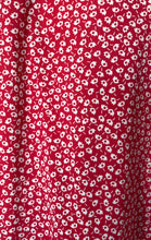 Load image into Gallery viewer, Hugo Boss Mens Red White Floral Short Sleeve Sharp Fit Button-Up Shirt Size L