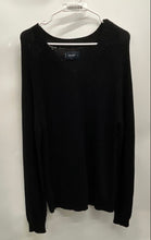 Load image into Gallery viewer, Lucky Brand Mens Black Cotton Knitted Long Sleeve V-Neck Pullover Sweater Size M