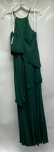 Load image into Gallery viewer, David's Bridal Womens Green Round Neck Juniper Bridesmaid Maxi Dress Size 6