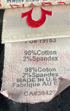 Load image into Gallery viewer, True Religion Womens Black Regular Fit Krista Skinny Leg Cargo Jeans Size 26
