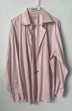 Load image into Gallery viewer, Tommy Bahama Mens Pink Striped Cotton Long Sleeves Dress Shirt Size 16.5 34-35