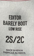 Load image into Gallery viewer, Express Womens Editor Black Flat Front Barely Boot Low Rise Dress Pants XS