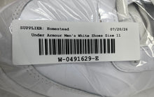 Load image into Gallery viewer, Under Armour Mens ST Court 6005536-100 White Lace-Up Sneakers Shoes Size 11
