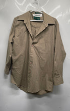 Load image into Gallery viewer, Harve Benard By Benard Holtzman Mens Beige Long Sleeve Dress Shirt Size 15.5