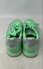 Load image into Gallery viewer, Reebok Kids Classic Leather Green Silver Low Top Lace-Up Sneaker Shoes Size 6.5