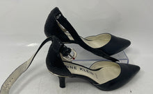 Load image into Gallery viewer, Anne Klein Womens Fayza Black Pointed Toe Stiletto Ankle Strap Heels Size 8