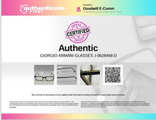 Load image into Gallery viewer, Authentic Giorgio Armani Unisex Black & Gold-Tone Glasses