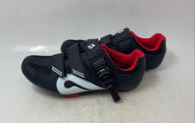 Load image into Gallery viewer, Peloton Womens Black Red 3 Bolt Hook And Loop Cycling Shoes Size EUR 40
