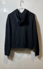 Load image into Gallery viewer, Nike Womens Black Rally Long Sleeve Full-Zip Cropped Hoodie Size Large