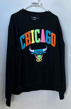 Load image into Gallery viewer, Pro Standard Mens Black Cotton Crew Neck Chicago Bulls Pullover Sweatshirt Sz XL