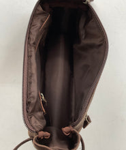 Load image into Gallery viewer, Rustic Town Mens Brown Genuine Leather Dual Zippered Opening Travel Toiletry Bag