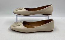 Load image into Gallery viewer, Authentic Tory Burch Womens Georgia Cream Leather Ballet Flats Size 7.5M Worn