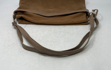 Load image into Gallery viewer, Land Womens Brown Suede Adjustable Strap Lined Drawstring Shoulder Bag