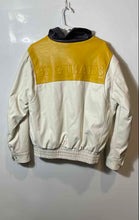 Load image into Gallery viewer, BDG Mens Yellow White Collared Pockets Full-Zip Jacket Size Small