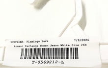Load image into Gallery viewer, Armani Exchange Womens White Denim Mid-Rise Super Skinny Jeans Sz 26R With Tags