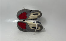 Load image into Gallery viewer, Nike Kids Air Jordan 3 Retro White Leather Gray Lace-Up Sneaker Shoes Size 9C