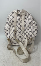 Load image into Gallery viewer, Madden Girl Womens White Black Bow Print Inner Pocket Adjustable Strap Backpack