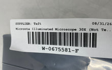 Load image into Gallery viewer, Micronta 30X Illuminated Built-In Light Microscope With Case Not Tested