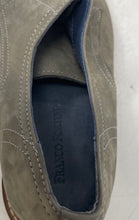 Load image into Gallery viewer, Franco Fortini Mens Gray Leather Lace-Up Cap Toe Derby Dress Shoes Size 12
