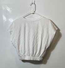 Load image into Gallery viewer, Zara Womens White Cotton Dolman Sleeve Cropped Blouse Top Size S With Tag