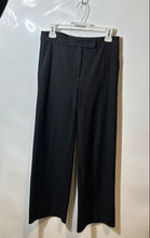 Load image into Gallery viewer, Ann Taylor Womens Black Slash Pockets Flat Front Wide-Leg Dress Pants Size 4