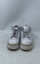 Load image into Gallery viewer, Nike Boys Air Jordan 3 DM0967-111 White Gray Lace-Up Sneakers Shoes Size 4.5Y