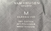 Load image into Gallery viewer, Van Heusen Mens Blue Printed Classic Fit Collared Short Sleeve Polo Shirt Size M