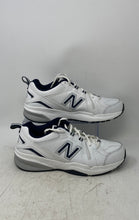Load image into Gallery viewer, New Balance Mens 608 V5 MX608WN5 White Navy Blue Lace-Up Sneakers Shoes Size 9 D